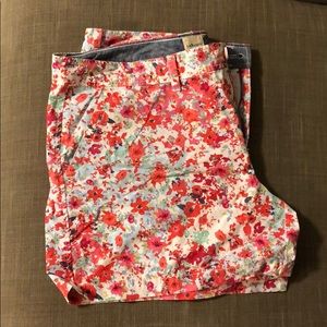 Brightly floral printed shorts. Size 12